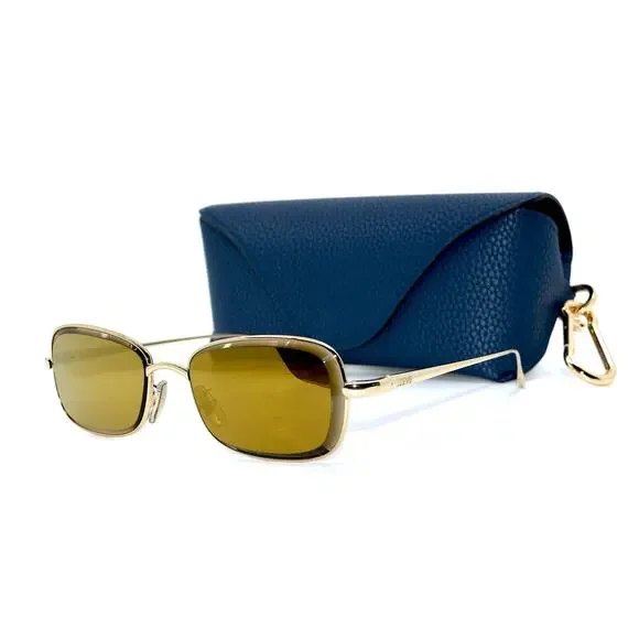 NEW! LOEWE LW40159U 32G GOLD BROWN GPLD MIRROR UNISEX AUTHENTIC SUNGLASSES - Picture 6 of 11